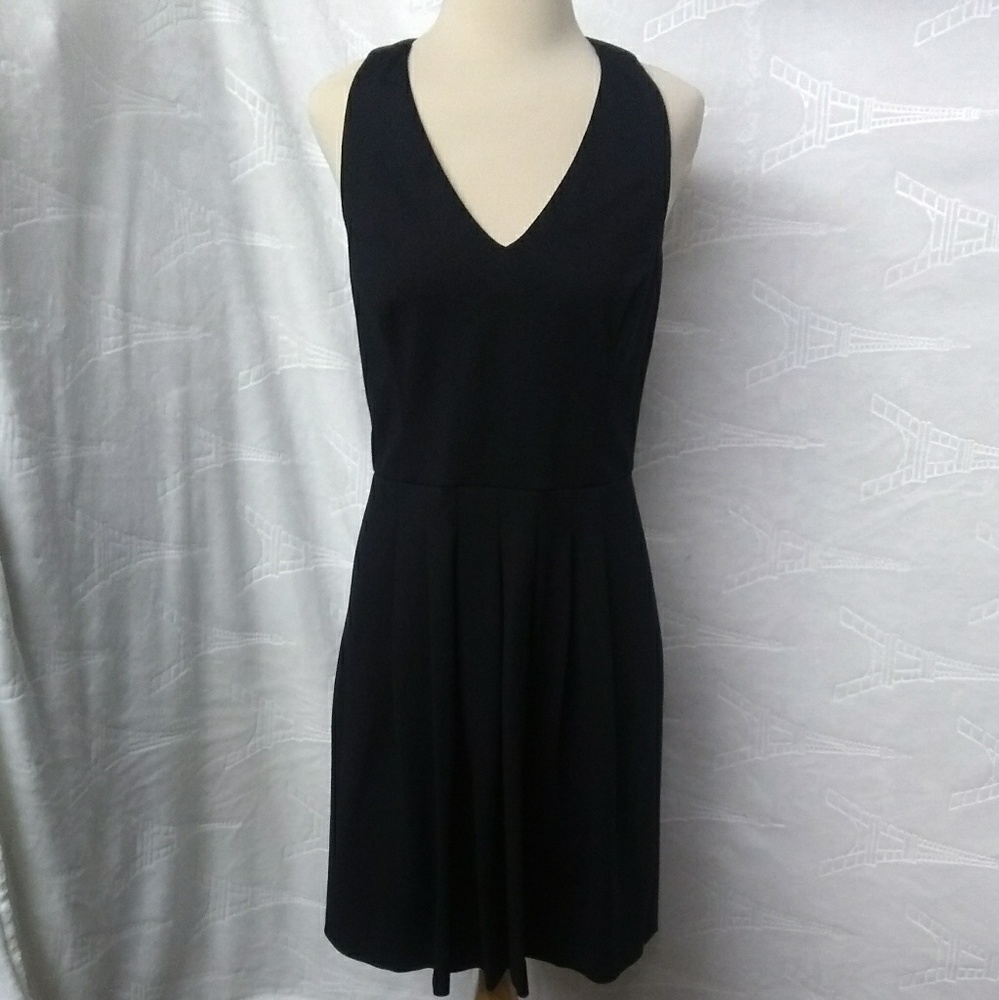 Banana Republic Black Open Back Dress.